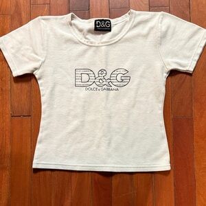 Dolce & Gabbana White Logo Tee